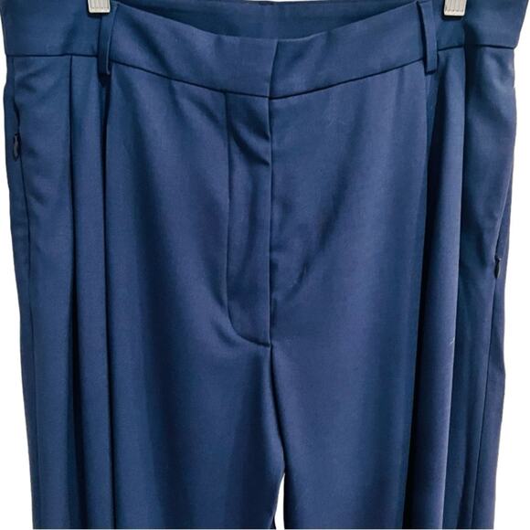 FRAME High Waist Wide Leg Trousers in Blue Size 14 NWT - Picture 4 of 14
